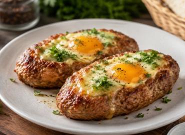 Когда котлеты надоели, готовлю их по-аджарски: тот же фарш, но вкус совсем другой — будто хачапури