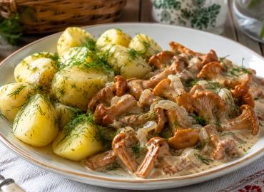 Лисички в сметане больше не готовлю — делаю их в кефире: летняя вкуснятина с молодой картошкой